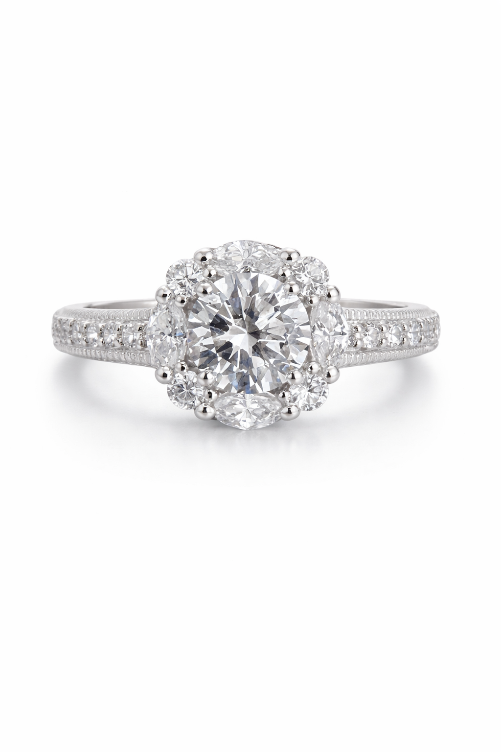 Silver Engagement Ring