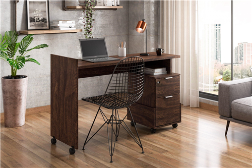 Executive Alessa Office Desk - Mahogany Noce (Gift Registry)