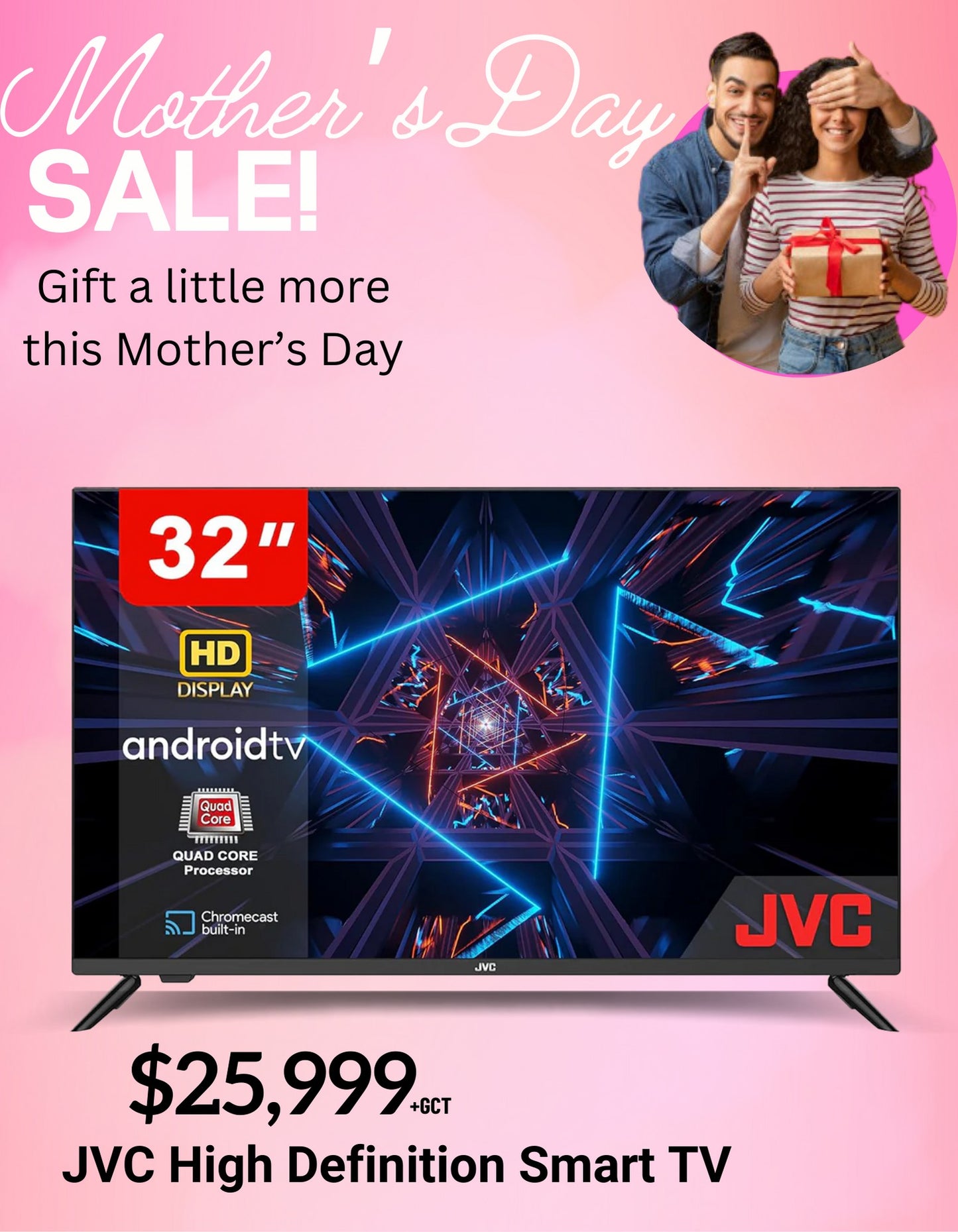 32” JVC HD Smart TV