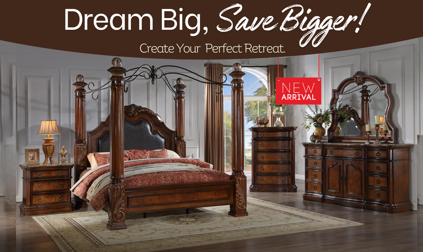 Buckingham 5PC King Collection | FREE Nightstand