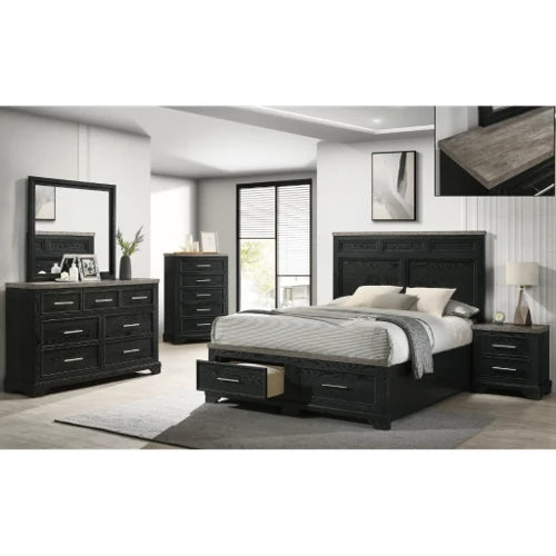 Sablebrook 3PC King Set - Bedframe, Dresser, Mirror