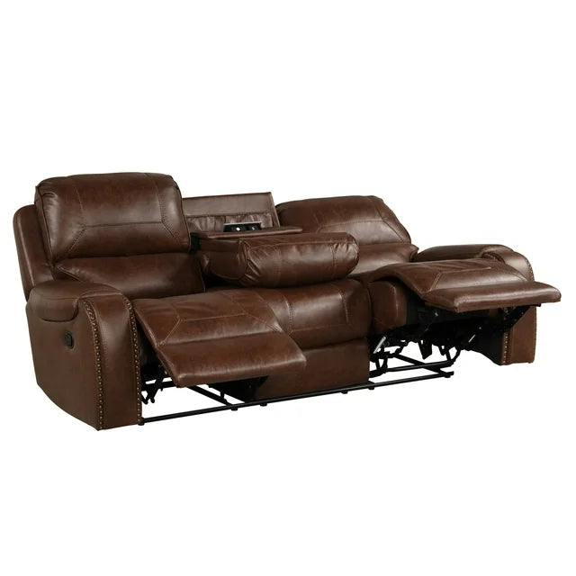 Saddlebrook 3PC Sofa Set with Charging Station
