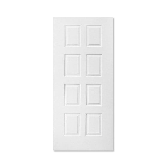 8 Panel - Hollow Core Door - Pure White