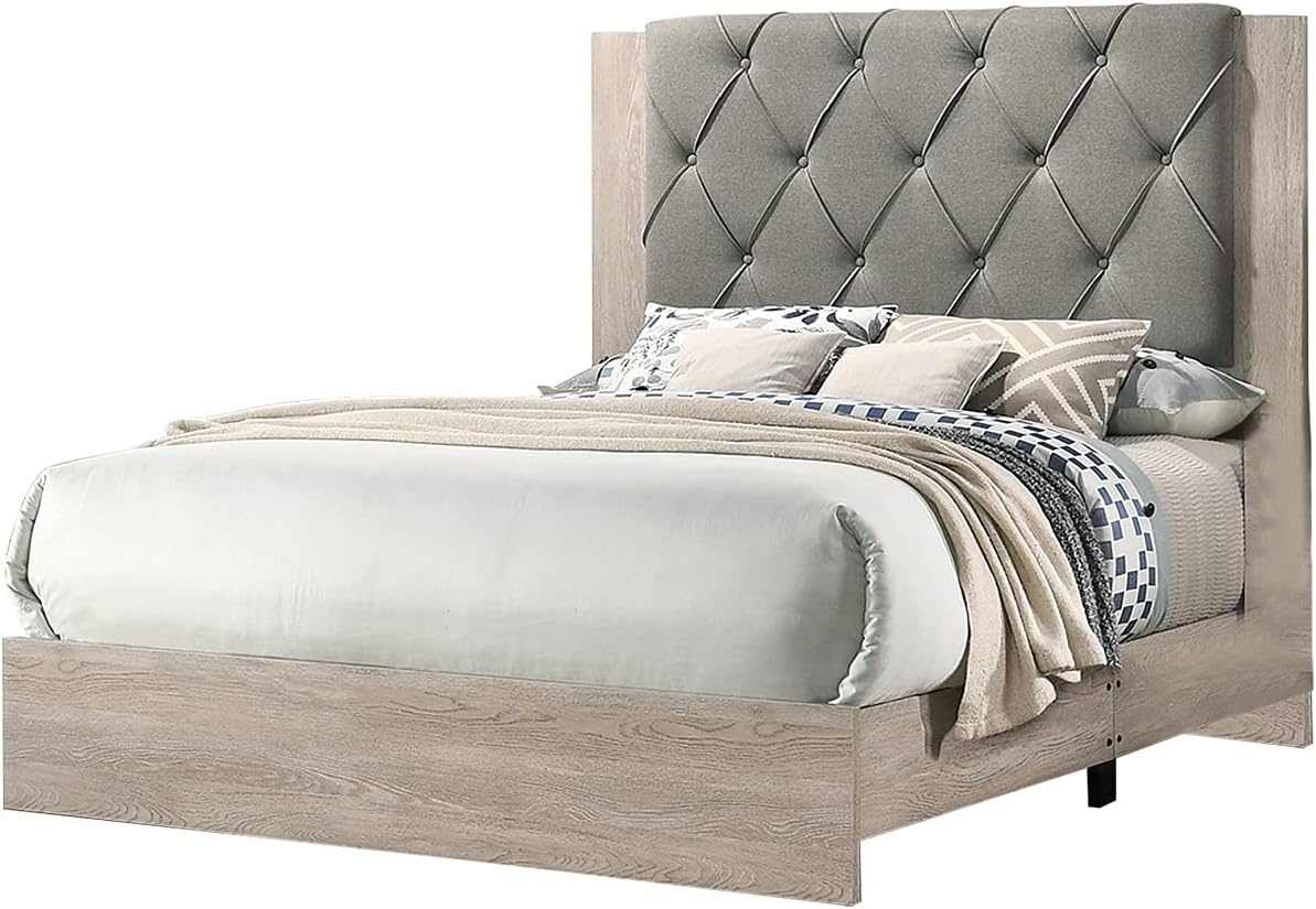 Avalon Beige 3 Piece Set | Bed, Dresser, Mirror