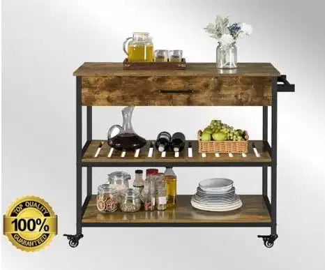 Rustic Elegance Bar Cart