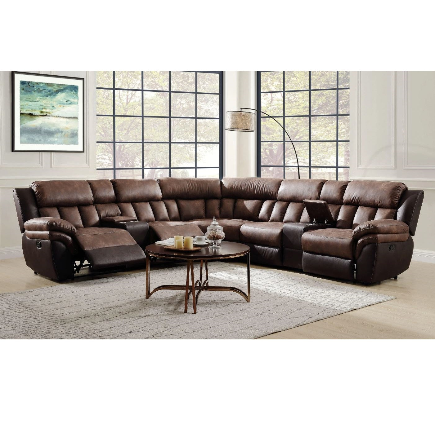 Cinnamon Saddle Sectional