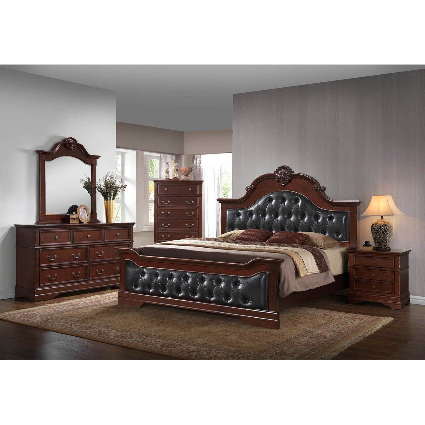 Crown Prince 3PC Set | Bed, Dresser, Mirror