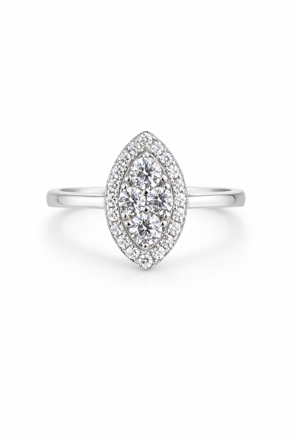 Silver Engagement Ring