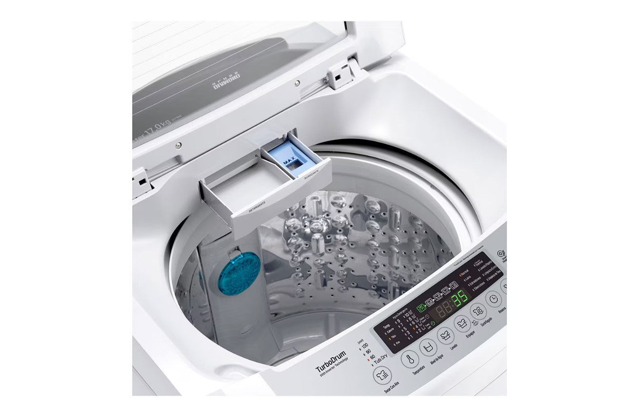 LG 17KG Top Load Washer - White