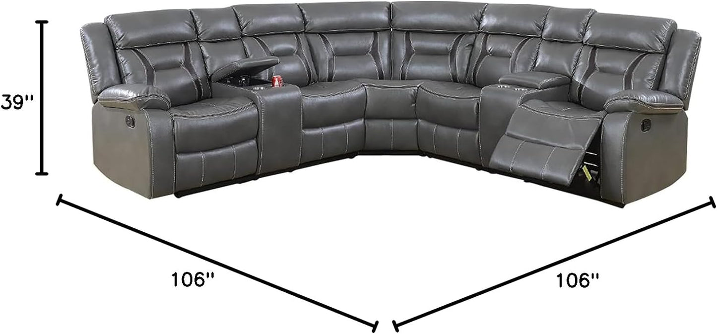 Metropolitan Grey Sectional