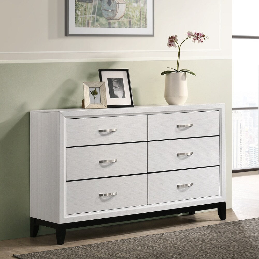 Mystic White 3PC Set | Bed, Dresser, Mirror