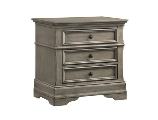 Platinum Elegance Nightstand