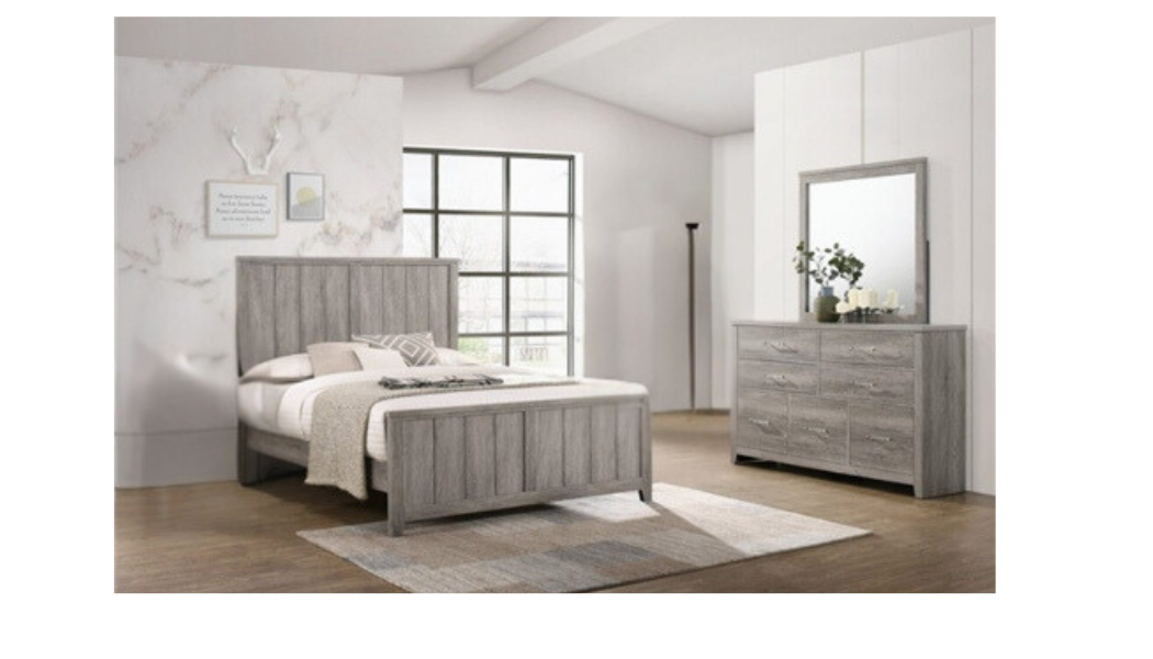 Ellewood 3PC Queen Set - Bedframe, Dresser, Mirror