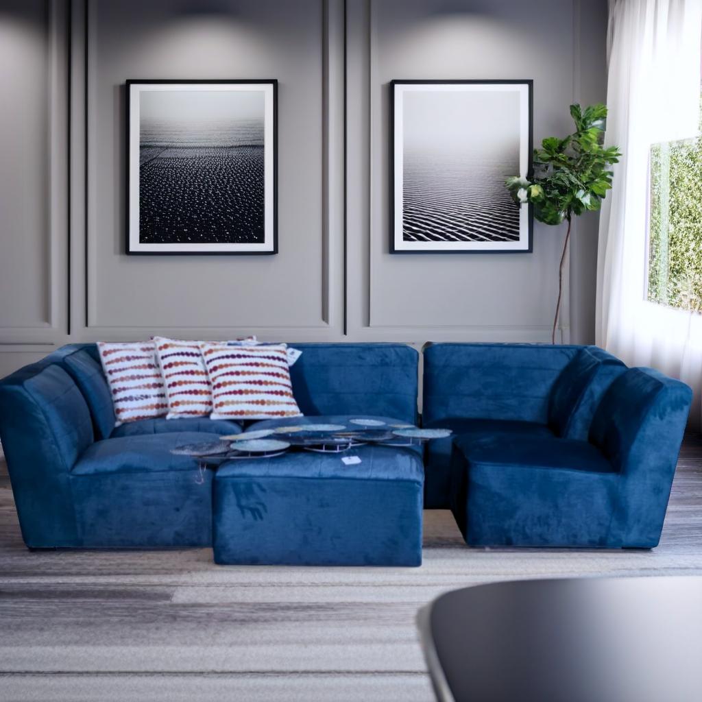 Azure Elegance Sectional