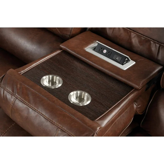 Saddlebrook 3PC Sofa Set with Charging Station