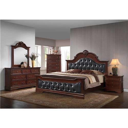 Crown Prince 3PC Queen Set - Bedframe, Dresser, Mirror
