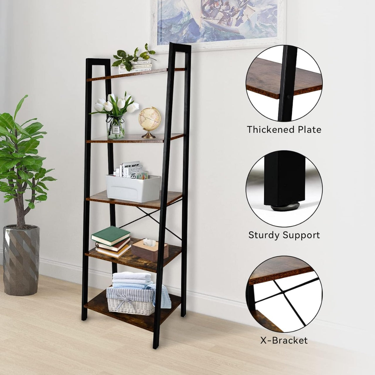 5 Level Bookshelf