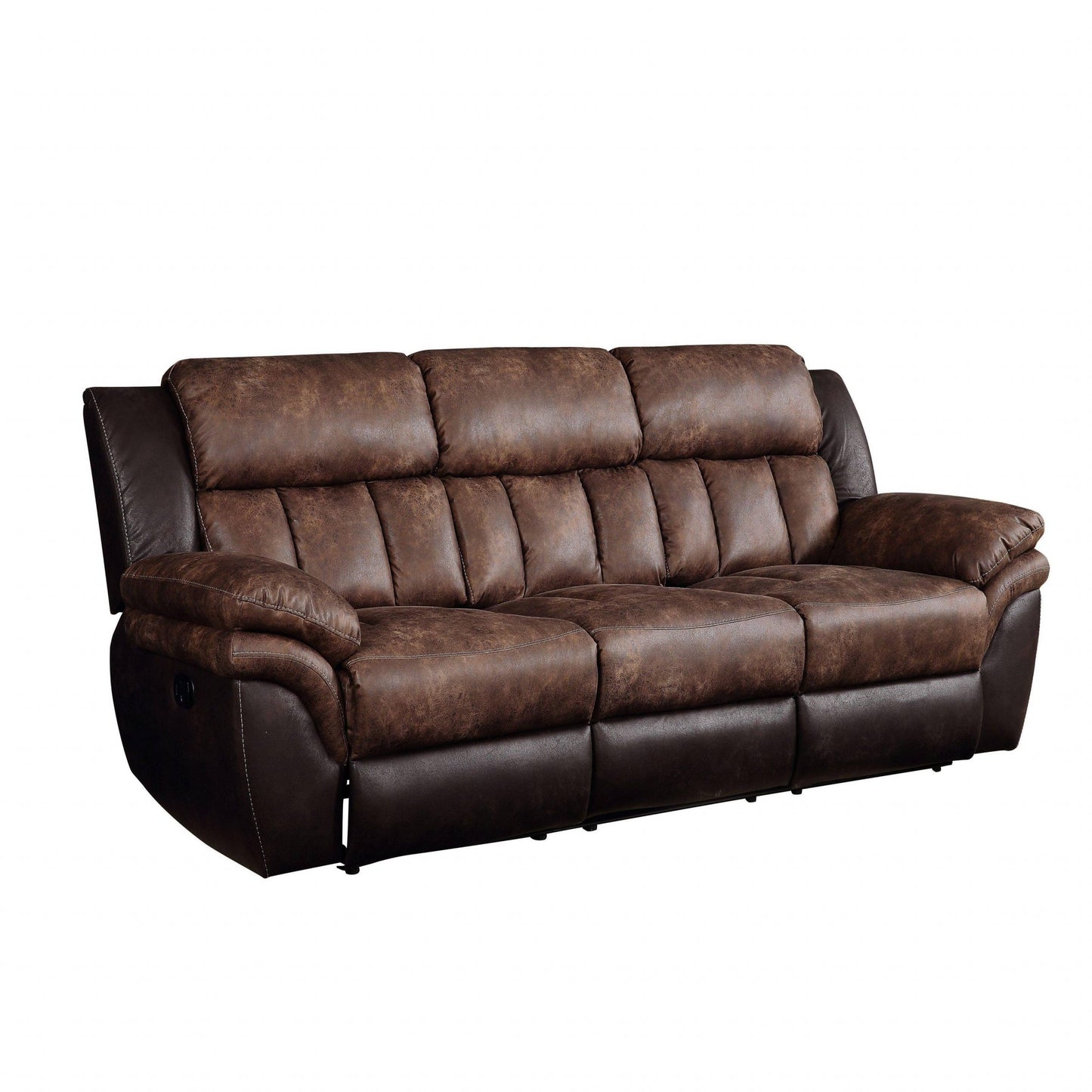 Cinnamon Saddle Reclining Sofa Set