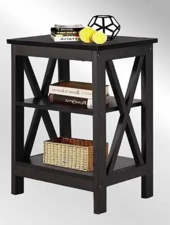 Three tier Side Tables-Black