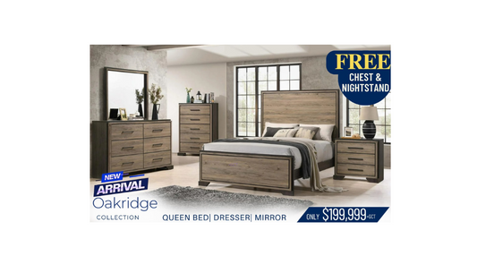 Oakridge 5 Piece Queen Collection | FREE Nightstand
