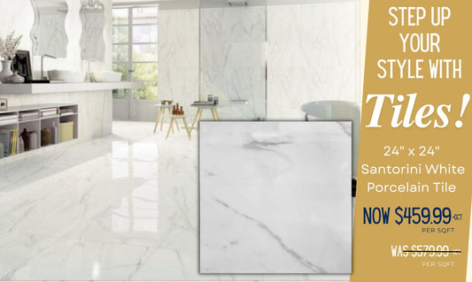 24in. x 24in. Santorini White - Porcelain Tile