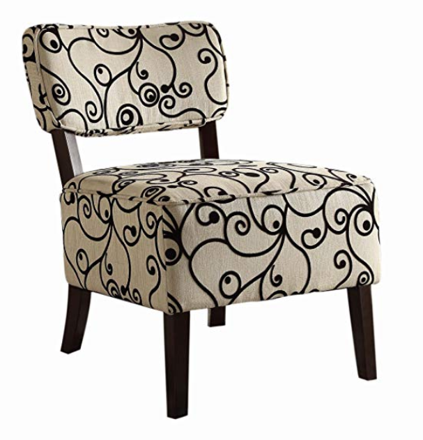 Armless Accent Chair - Swirl