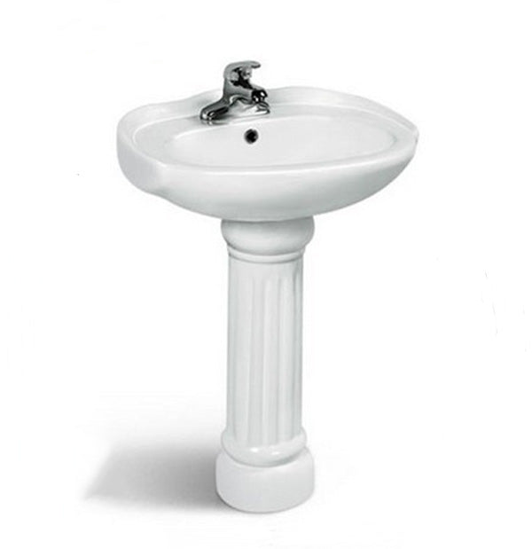 M-304 Pedestal Basin - White