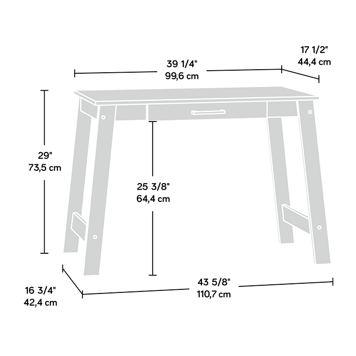 Beginnings Computer Table - Cinnamon Cherry Finish