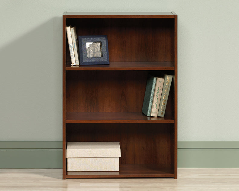 Beginnings 3 Shelf Bookcase - Brook Cherry Finish