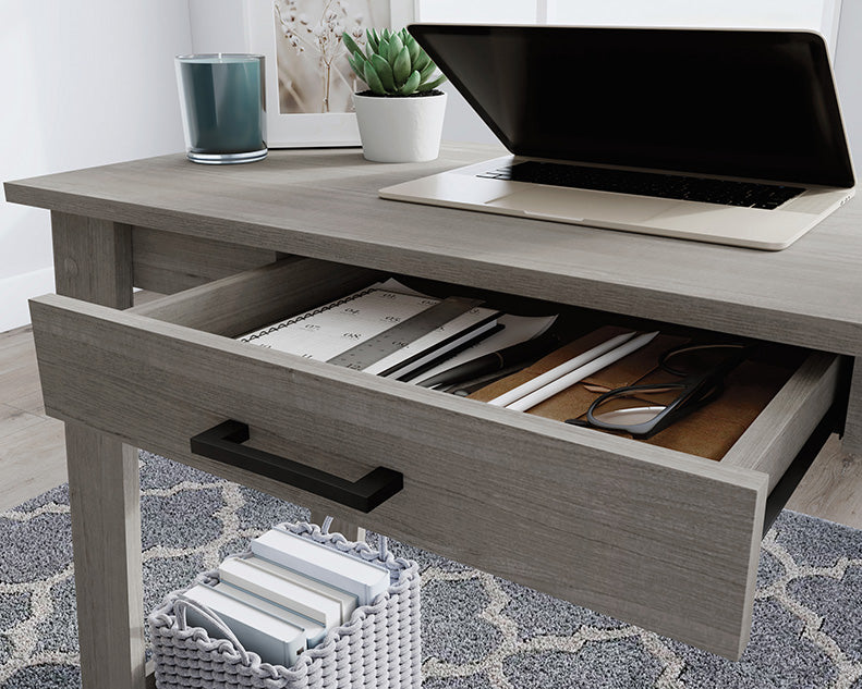 Beginnings Computer Table - Silver Sycamore Finish