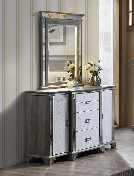 Allura Pearl Dresser & Mirror