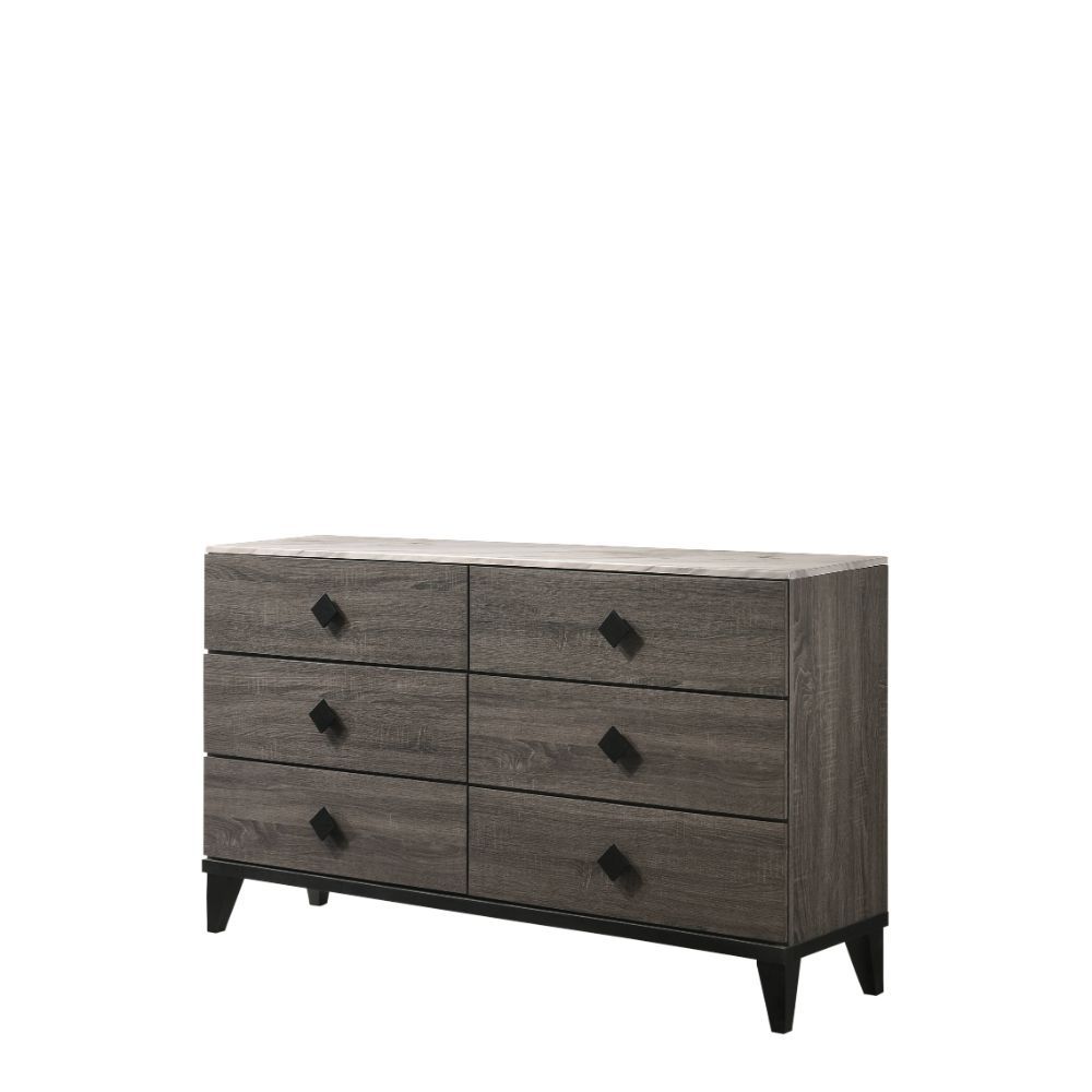 Avalon Dresser & Mirror - Grey