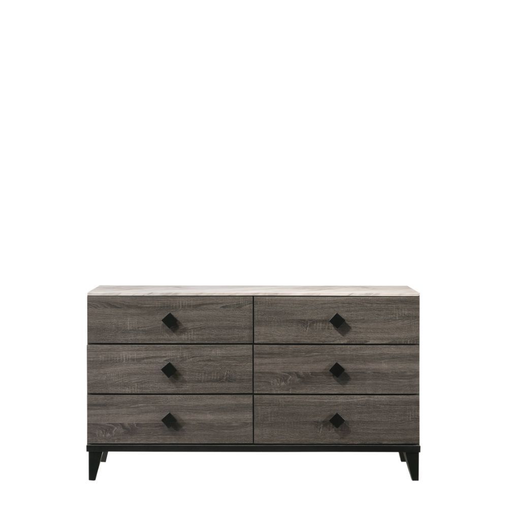 Avalon Dresser & Mirror - Grey
