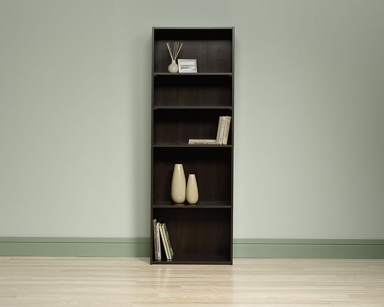 Beginnings 5-Shelf Bookcase - Cinnamon Cherry Finish