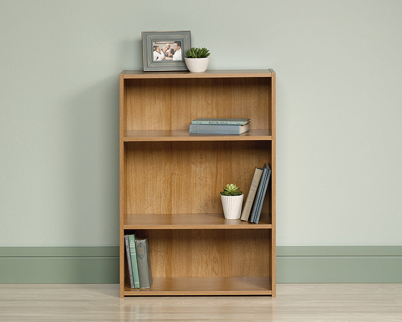Beginnings 3-Shelf Bookcase - Highland Oak Finish