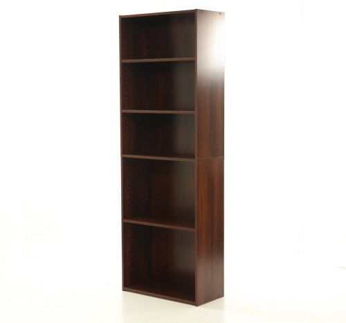 Beginnings 5-Shelf Bookcase - Brook Cherry Finish