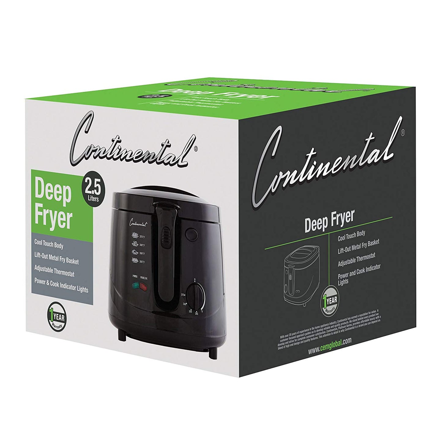 Continental Electric Deep Fryer