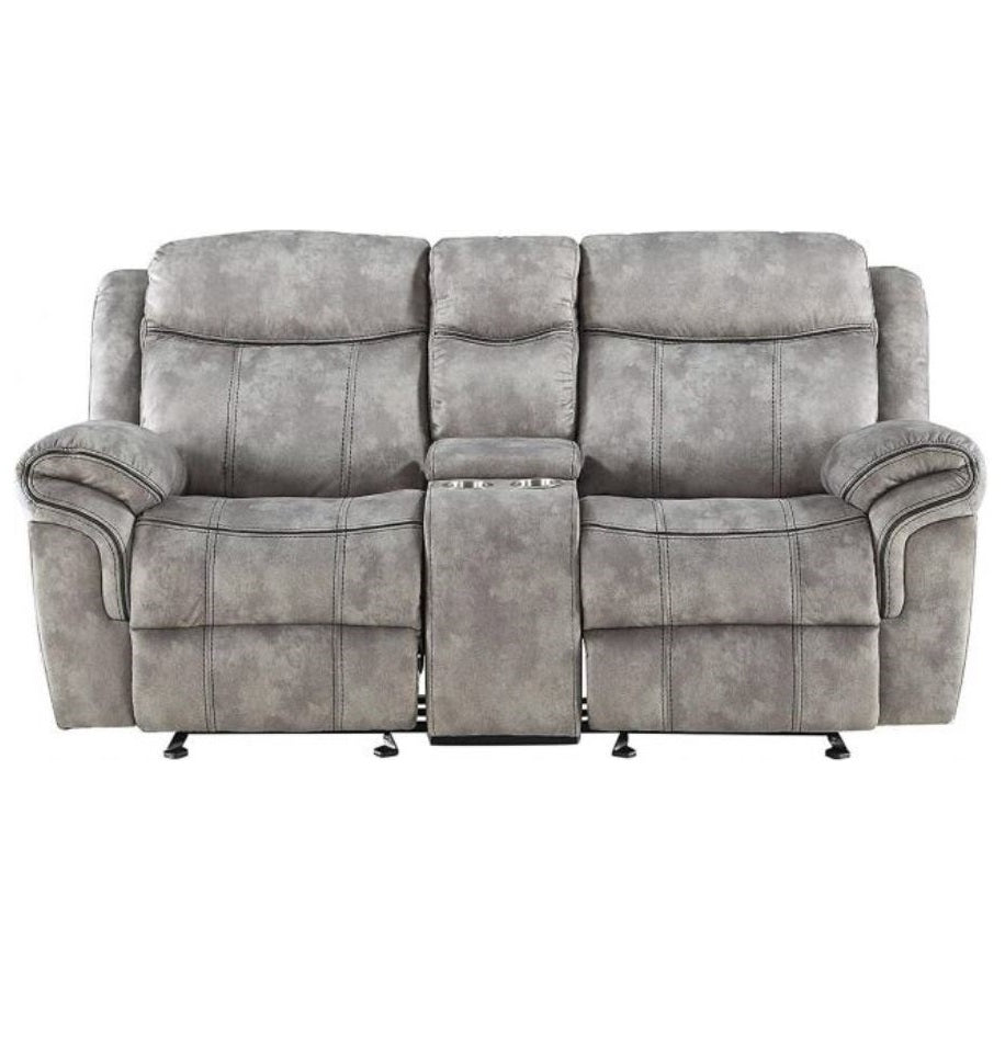 The Executive Loveseat - Blue Grey