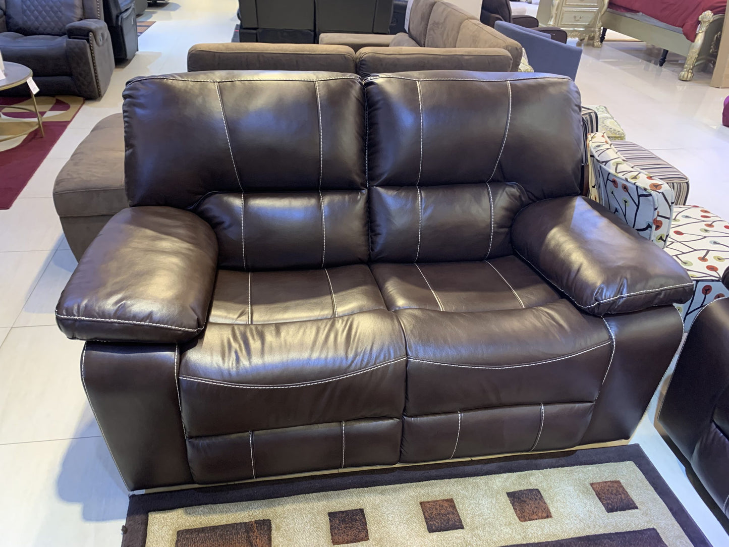 Gladiator Brown Love Seat