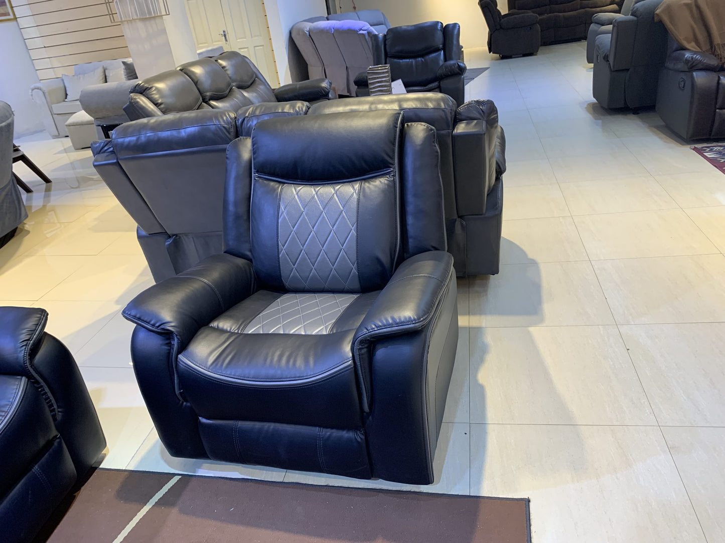 Phantom Silver Recliner