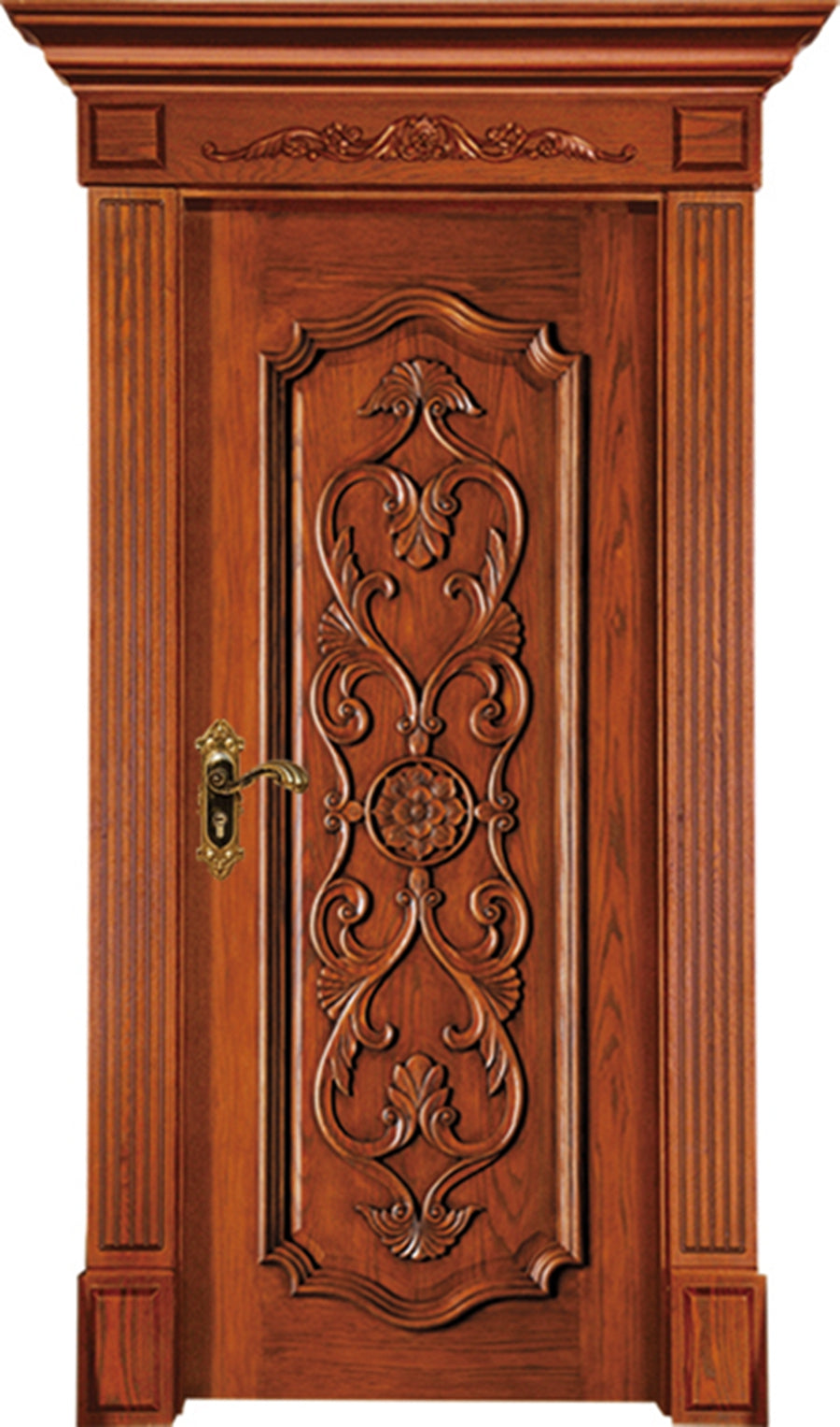 KS-678 With One Side Upper Head- Solid Core Door-Black Walnut
