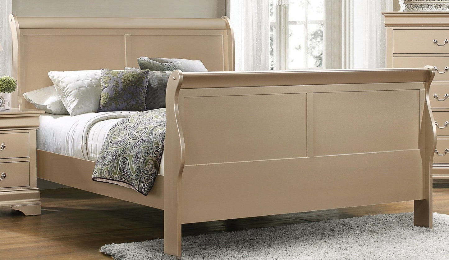 Louis Phillipe Gold Bedframe