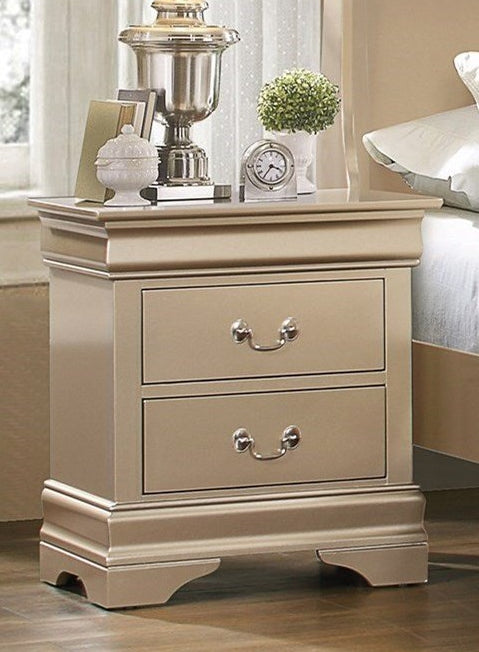 Louis Phillipe Gold Nightstand