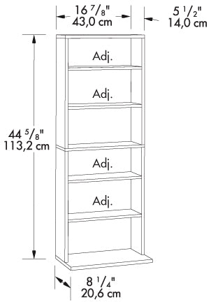 Media Tower Rack