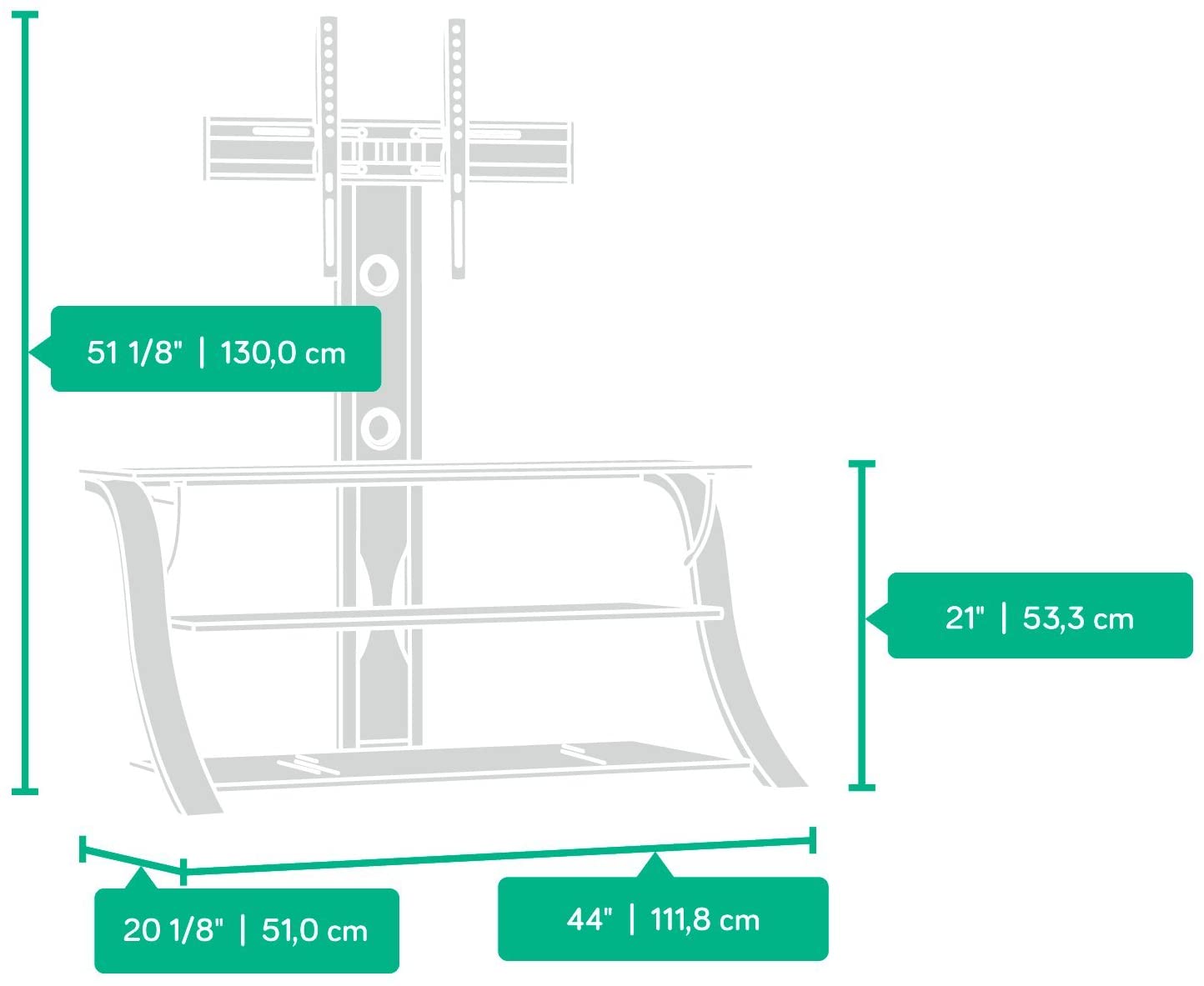 Panel TV Stand with Mount