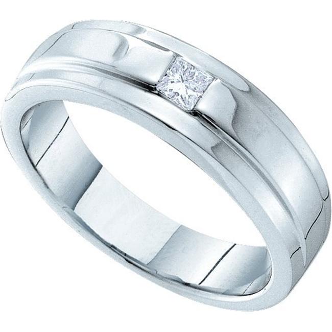 Men's Diamond Band 14K White Gold
