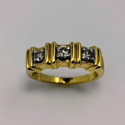 Men's Diamond Band 14K Yellow Gold