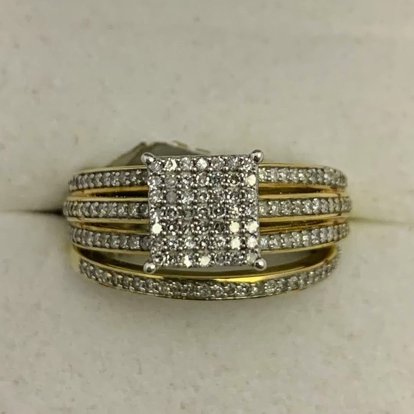 Bridal Set Diamond 10K Yellow Gold