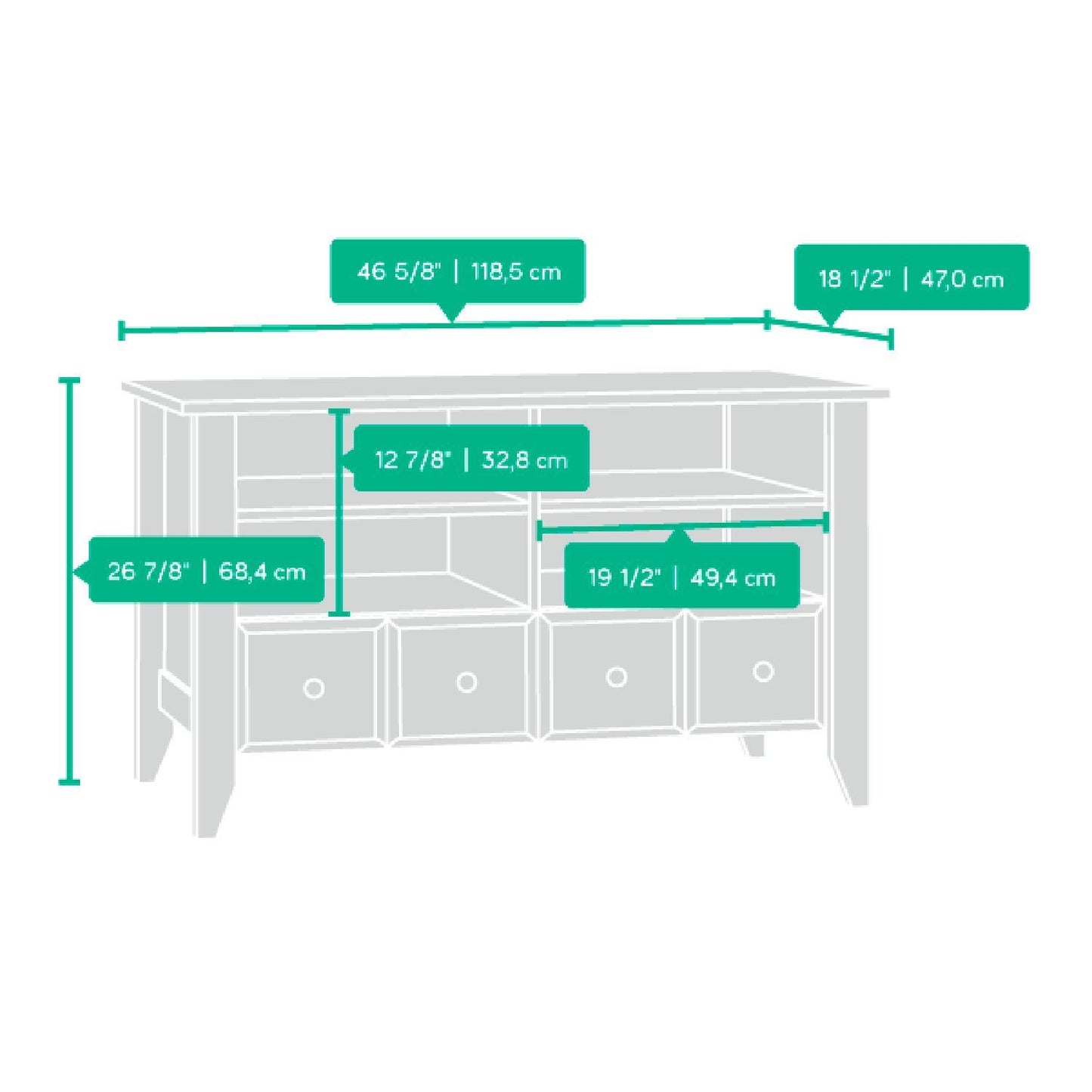 Shoal Creek Panel TV Stand