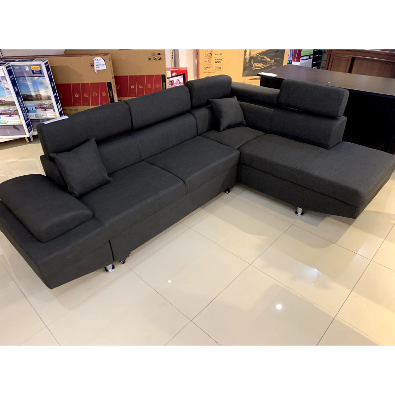 Silverstone Dark Grey Sectional Sofabed